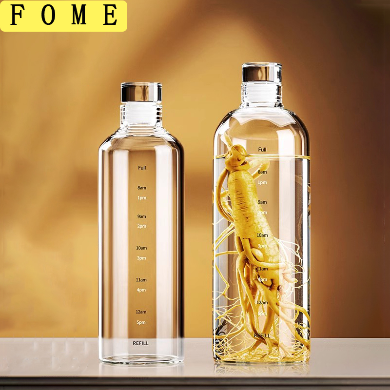 ขวดน้ำแก้ว FOME 500/750/1000 ม - Outdoor Sport Glass Water Bottle บทวิจารณ์และราคา
