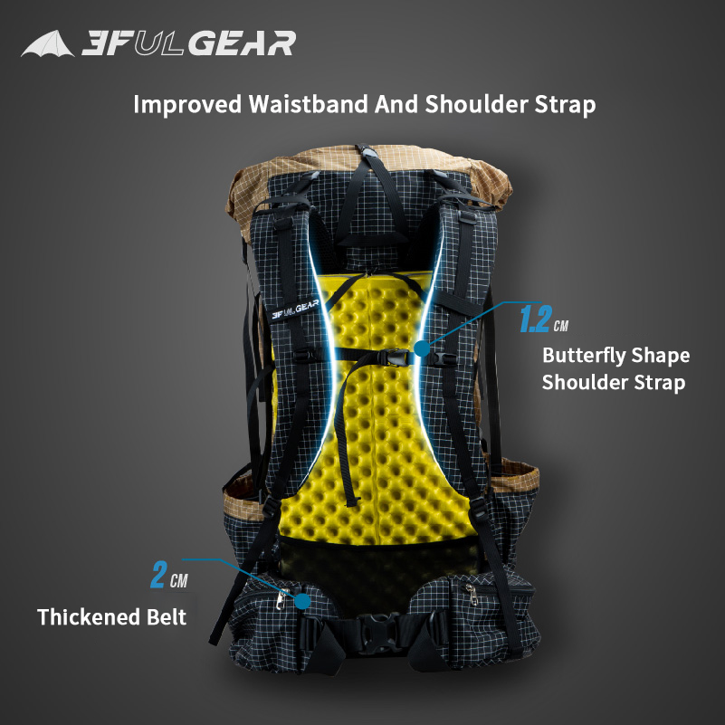 3F UL Gear qidian Pro 46 + กระ - Outdoor Sport Climbing Gear บทวิจารณ์และราคา